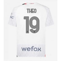 AC Milan Theo Hernandez #19 Vonkajší futbalový dres 2023-24 Krátky Rukáv